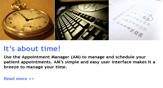 It's about time! Click to find out more about the Appointment Manager.