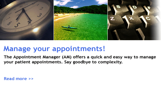 Manage your appointments! Click to find out more about the Appointment Manager.