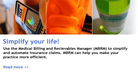 Simplify your life! Click to find out more about the Medical Billing and Recievables Manager.